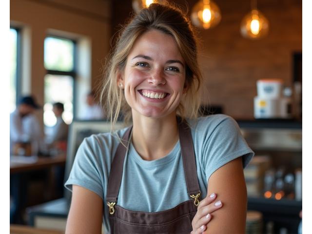Friendly staff smiling in The Muffin Post cafe